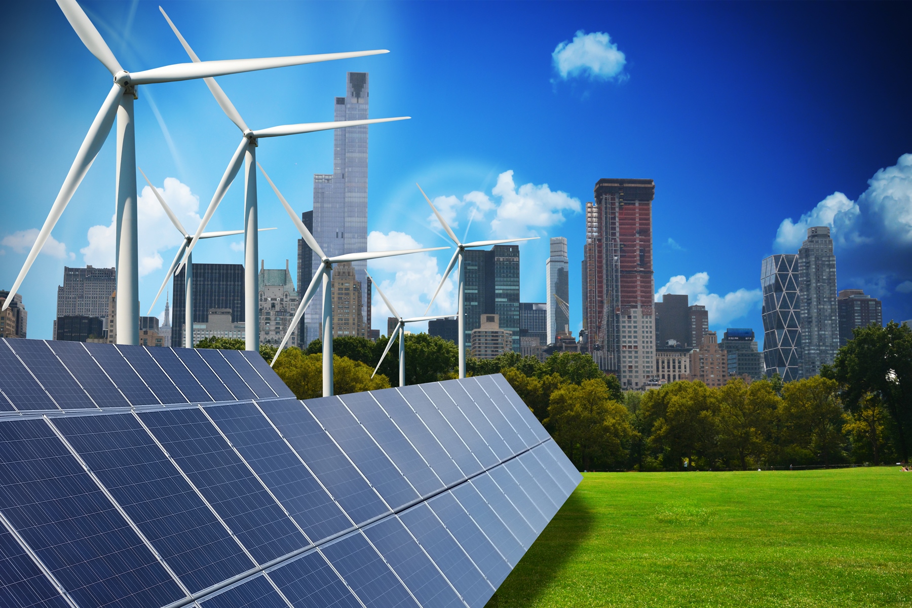 We manage solar energy projects